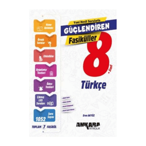 Ankara Yayıncılık 8. Sınıf Türkçe Güçlendiren Fasiküller