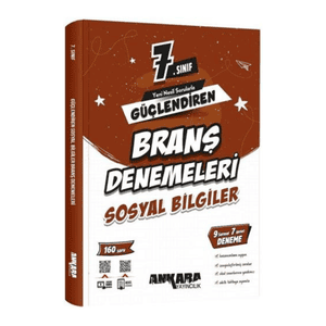 Ankara Yayıncılık 7.Sınıf Sosyal Bilgiler Branş Deneme