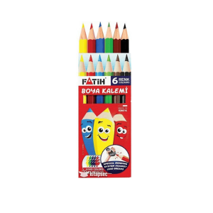 Fatih 6 Renk Kuru Boya Kalemi
