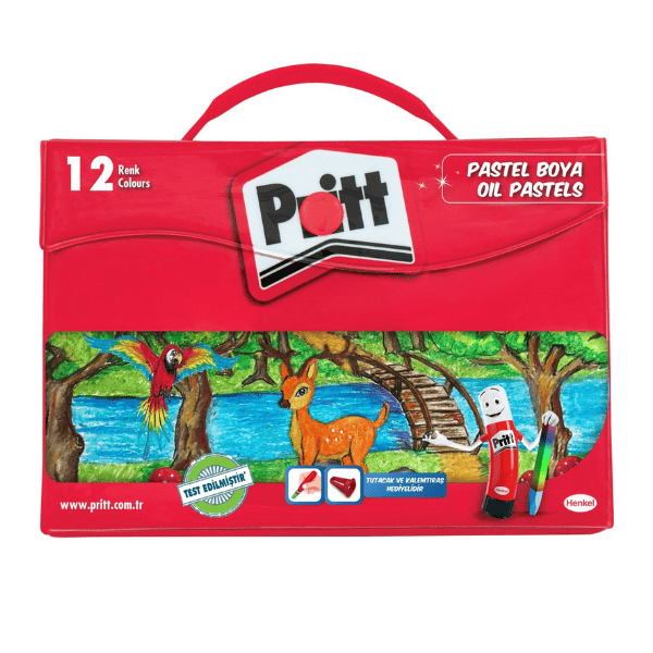 Pritt 12 Renk Çantalı Pastel Boya