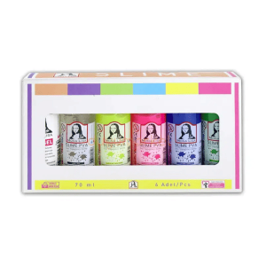Südor Mona Lisa Hazır Slime Jeli ve Sıvı Yapıştırıcı Seti 6'lı x 70 ml
