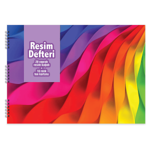 Keskin Color 35x50 Telli Fon Kartonu ve Resim Defteri 10 Renk