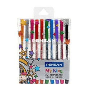 Pensan My King Simli Jel Kalem 10 lu Set