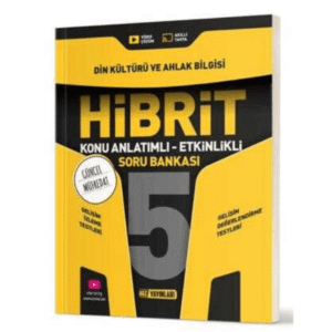 5. Sınıf Din Kültürü ve Ahlak Bilgisi Hibrit Konu Anlatımlı Etkinlikli Soru Bankası Hız Yayınları