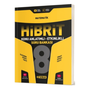 Hız Yayınları 8. Sınıf Matematik HİBRİT Konu Anlatımlı Etkinlikli Soru Bankası