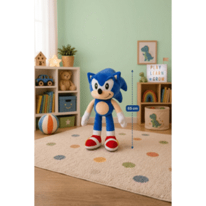 Sonic 65 cm Peluş Oyuncak- Ücretsiz Kargo -Hızlı Teslimat