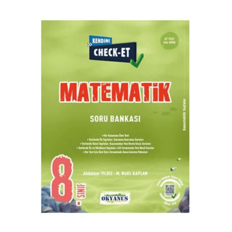 Okyanus Yayınları 8.Sınıf Matematik Tekrar Testleri (Check-Et)